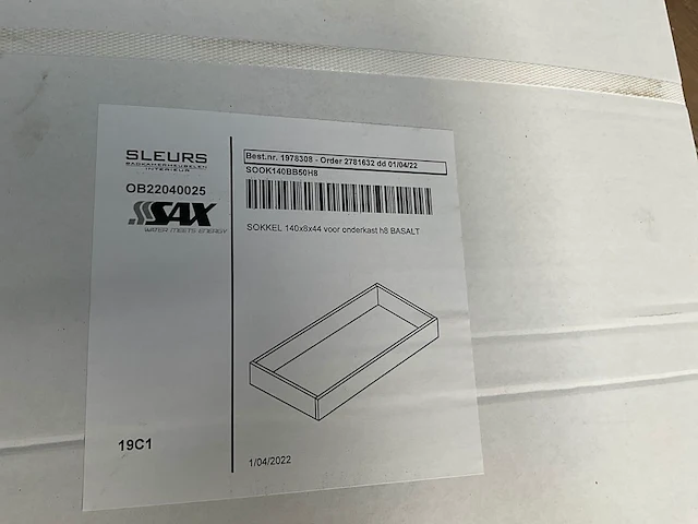 Sokkel sleurs basalt - afbeelding 2 van  2