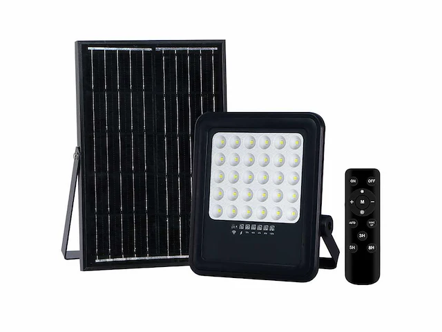 Solar 1000 lm led breedstraaler met remote (4x) - afbeelding 4 van  5
