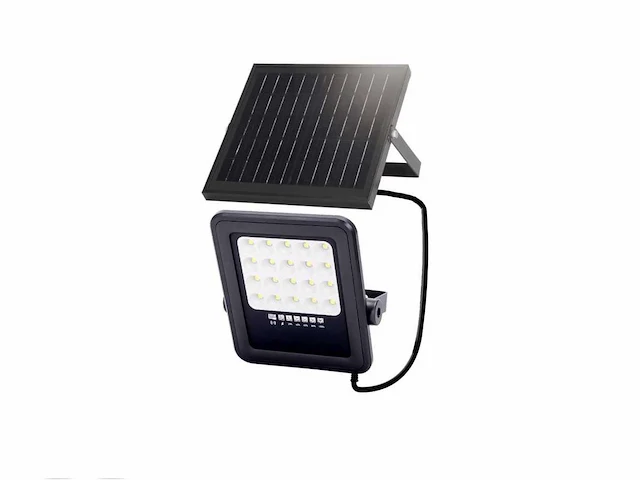 Solar 500 lumen led breedstraaler met remote (6x) - afbeelding 1 van  8