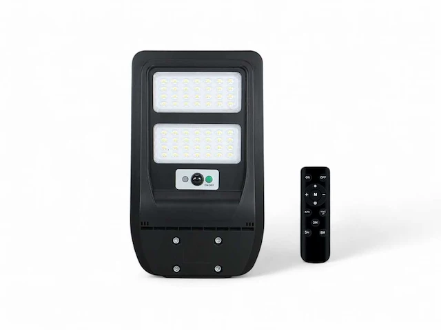 Solar 750lm led straatverlichting sensor en remote (2x) - afbeelding 2 van  7