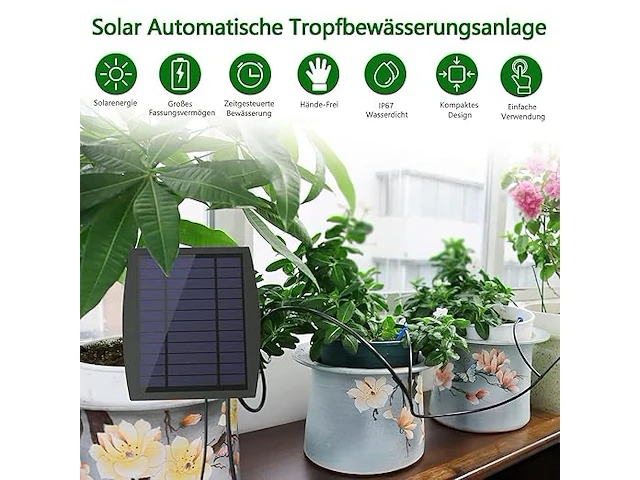 Solar bewateringssysteem druppelbewatering - afbeelding 2 van  5