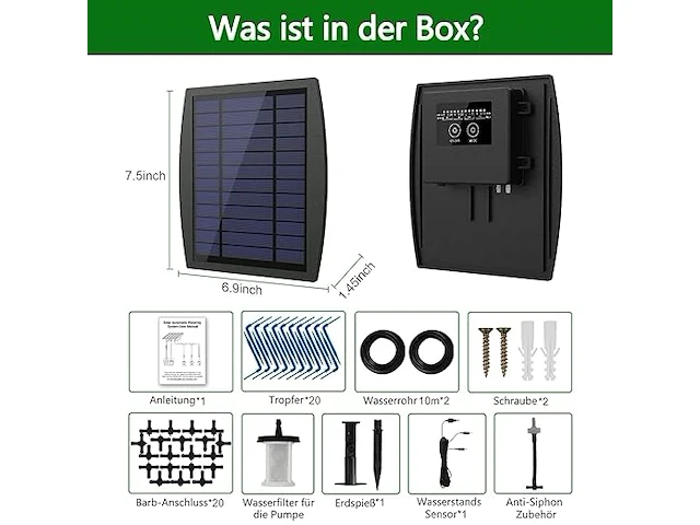Solar bewateringssysteem druppelbewatering - afbeelding 3 van  5