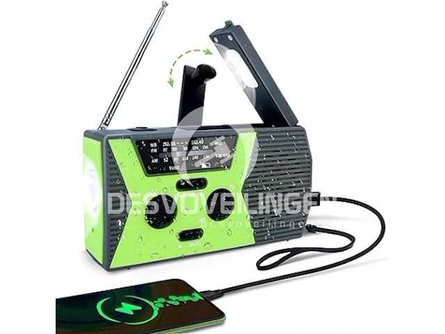 Solar crank radio - afbeelding 1 van  4