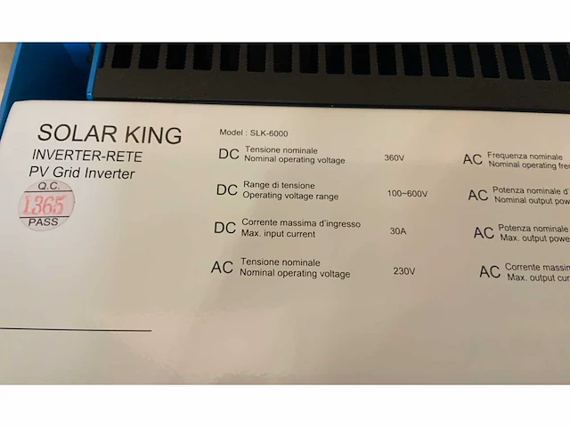 Solar king slk-6000 omvormer - afbeelding 10 van  10