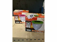 Solar lamp solar electronica (2x) - afbeelding 1 van  3