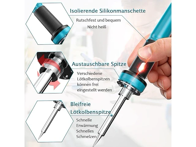 Soldeerboutset op batterijen - afbeelding 2 van  3