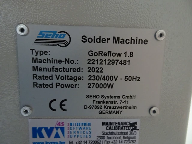 Solder reflow conveyor furnace: go reflow 1.8 by seho - afbeelding 9 van  10