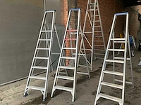 Solide aluminium trapladder - afbeelding 1 van  3