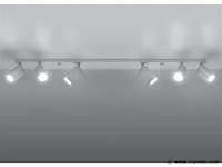 Solo focus plafond armatuur 6 x spots wit - afbeelding 1 van  5