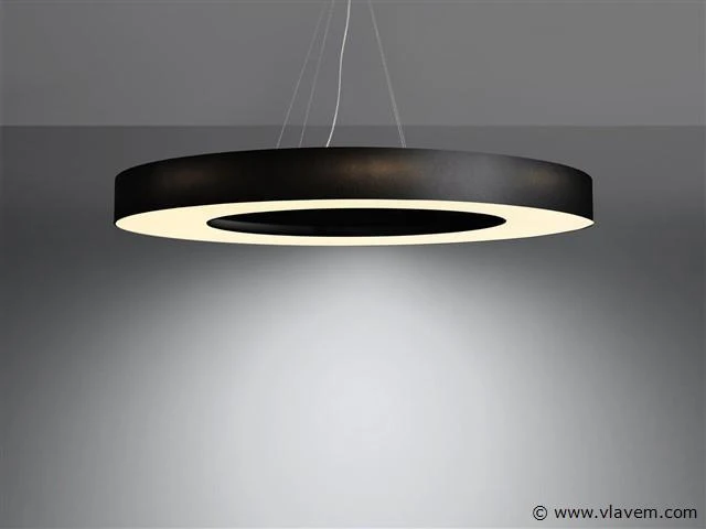 Solo hailey 50 slim design pendelarmatuur, zwart - afbeelding 1 van  5
