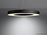 Solo hailey 50 slim design pendelarmatuur, zwart - afbeelding 1 van  5
