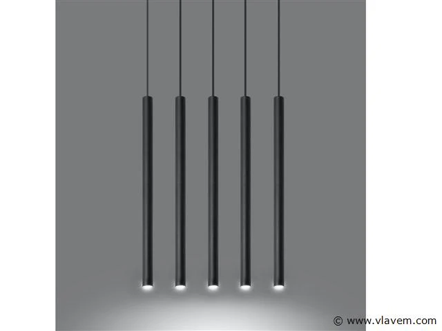 Solo tube slim 5.0 design hanglamp zwart - afbeelding 2 van  3
