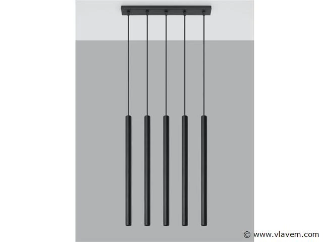 Solo tube slim 5.0 design hanglamp zwart - afbeelding 3 van  3