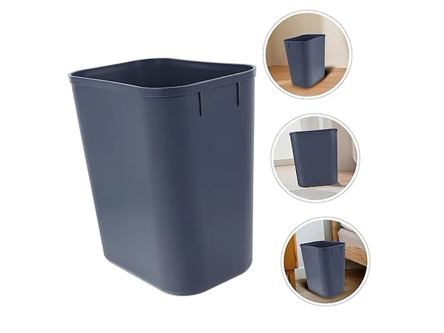 Solustre dikke vierkante prullenbak voor kantoor en keuken - afbeelding 3 van  3