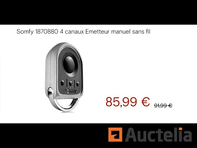 Somfy garagedeur afstandsbediening of poort 1870880 - afbeelding 1 van  2