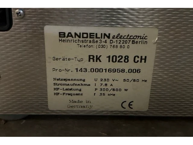 Sonorex sultrasoon reiniger - afbeelding 5 van  7