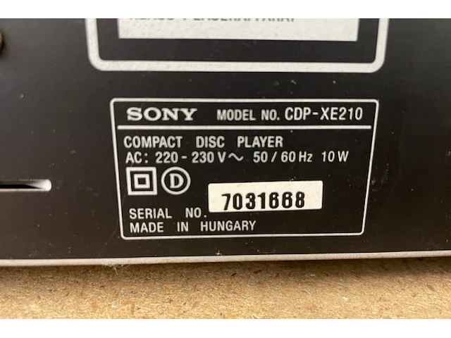 Sony cd speler - afbeelding 7 van  7