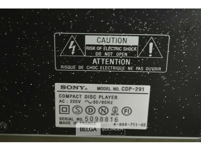 Sony cd-speler - afbeelding 4 van  4