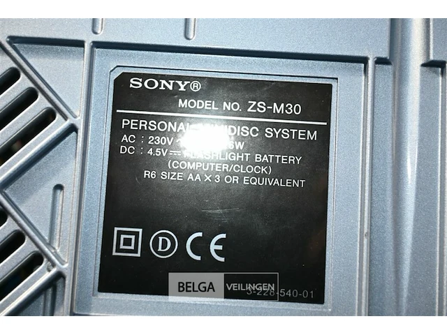 Sony draagbare radio-cd-speler - afbeelding 5 van  5