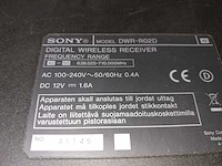 Sony dwx dwrr02d receiver 2-ch (breedband) (tv42-51 / 638-698 mhz) met 2 x beltpack - afbeelding 3 van  7