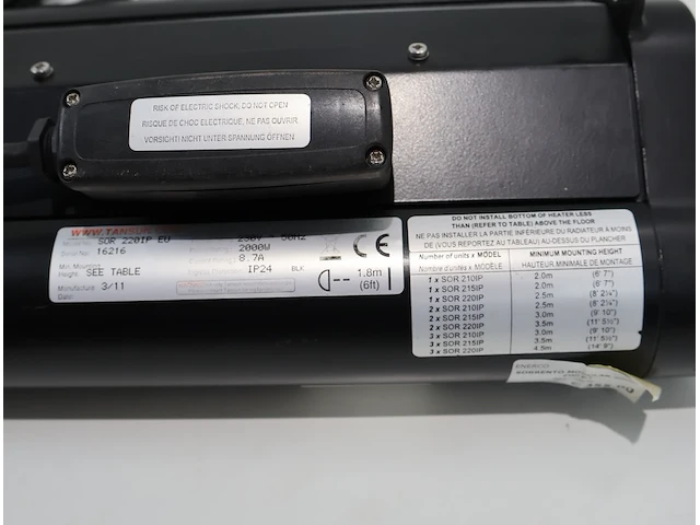 Sorrento modular terrasverwarming 2000w - afbeelding 3 van  4