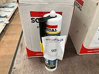 Soudal calofer.siliconen kachelkit 300 ml. (15x) - afbeelding 1 van  2