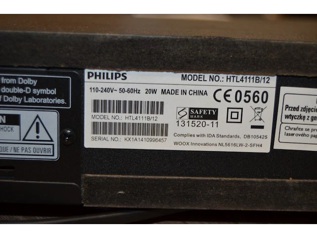 Soundbar philips htl4111b met afstandsbediening - afbeelding 7 van  7