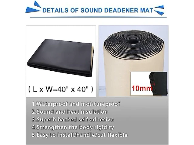 Sourcing map 10 mm isolatiemat - afbeelding 4 van  5