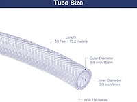 Sourcing map geweven pvc slang (15,2m) - afbeelding 2 van  4