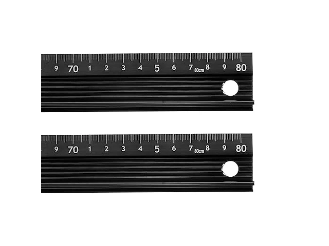 Sourcing map metalen liniaal, 80 cm - afbeelding 1 van  5