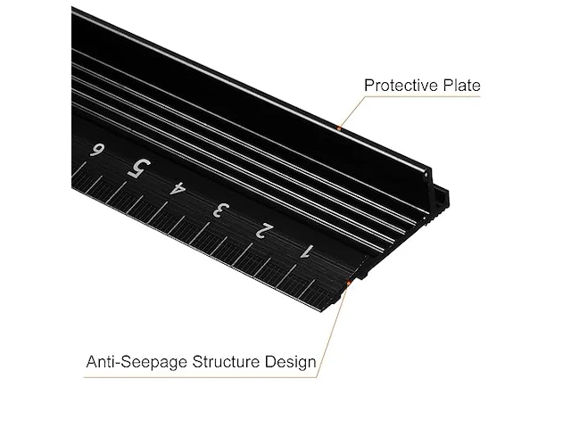 Sourcing map metalen liniaal, 80 cm - afbeelding 3 van  5