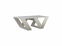 Spaanplaat salontafel wit - b110 x h40 x d60 cm - afbeelding 3 van  4