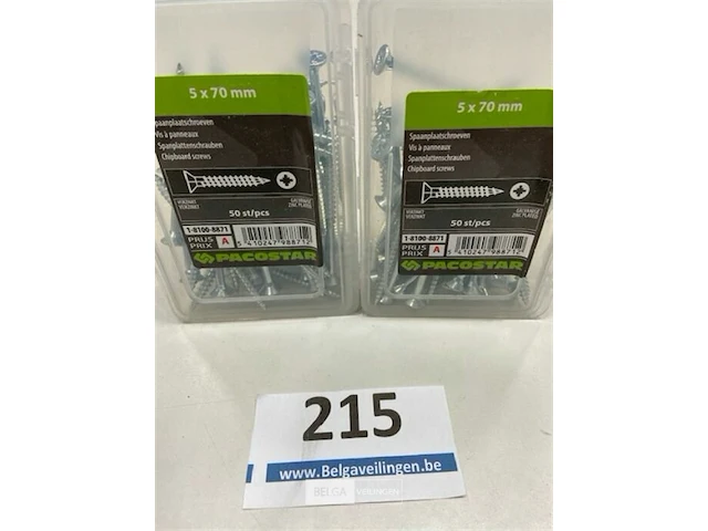 Spaanplaatschroeven 5 x 70 mm 100 stuks - afbeelding 1 van  3