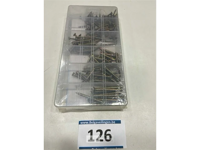 Spaanplaten schroeven 210 delig - afbeelding 1 van  3