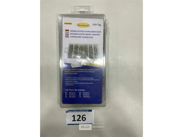Spaanplaten schroeven 210 delig - afbeelding 3 van  3