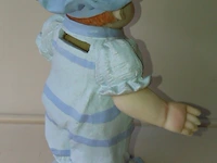 Spaarpot baby met muts blauw - afbeelding 4 van  9