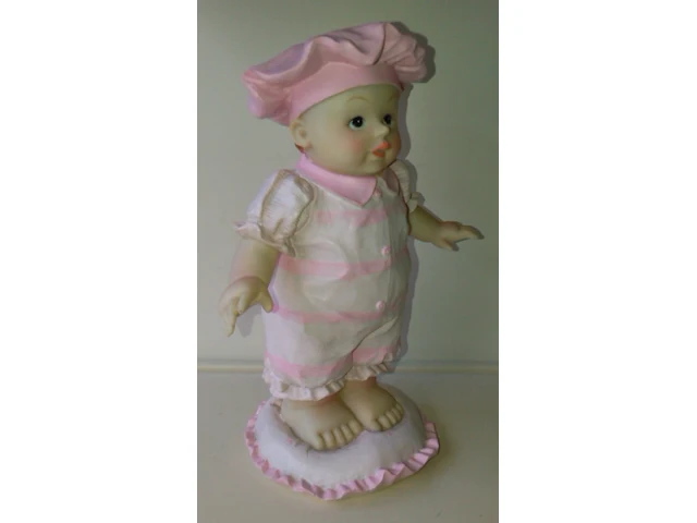 Spaarpot baby met muts roze - afbeelding 8 van  9