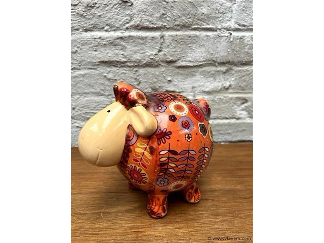 Spaarpot schaap vintage h:15cm - afbeelding 1 van  1
