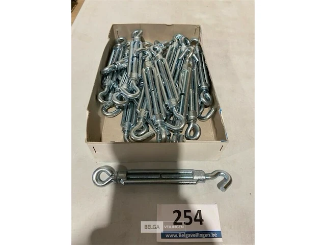 Spanner met oog en haak 175 mm 25 stuks - afbeelding 1 van  3