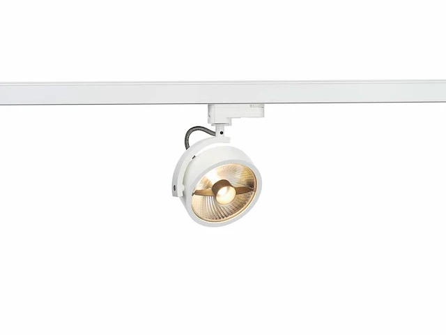 Spanningsrail 400 cm met 8 spots es111 wit - afbeelding 1 van  7