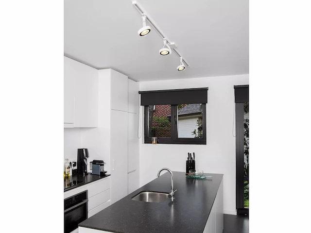 Spanningsrail 400 cm met 8 spots es111 wit - afbeelding 5 van  7
