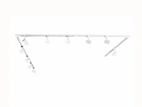 Spanningsrail 600 cm inclusief 24 spots wit - afbeelding 1 van  10
