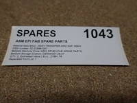 Spare parts for epi asm epsilon 2000 one fab spare parts - afbeelding 2 van  3