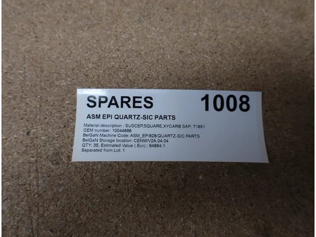 Spare parts for epi asm epsilon 2000 one quartz-sic parts - afbeelding 2 van  3
