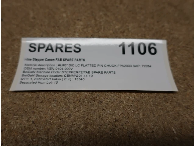 Spare parts for i-line stepper canon fab spare parts - afbeelding 2 van  3