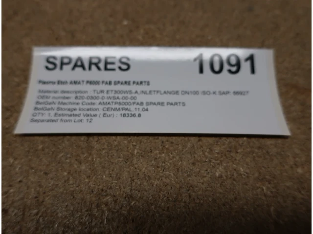 Spare parts for plasma etch amat p5000 fab spare parts - afbeelding 2 van  4