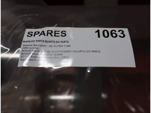 Spare parts for quartz-sic parts quartz-sic parts - afbeelding 2 van  2