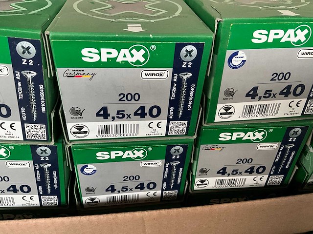 Spax schroef 200 stuks 4,5 x 40 (72x) - afbeelding 2 van  3