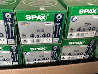 Spax schroef 200 stuks 4,5 x 40 (72x) - afbeelding 2 van  3