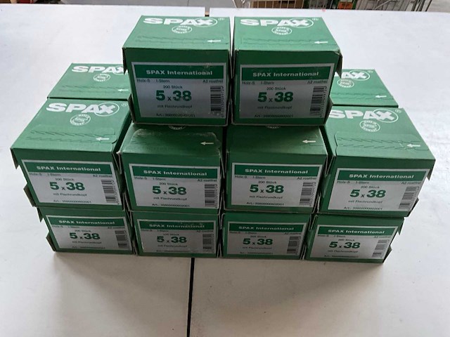 Spax schroef 200 stuks 5 x 38 (18x) - afbeelding 1 van  3